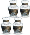 Golden Swan Funeral Urn for Human Ashes - Cremation Urn For Adults