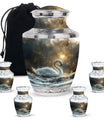 Golden Swan Funeral Urn for Human Ashes - Cremation Urn For Adults