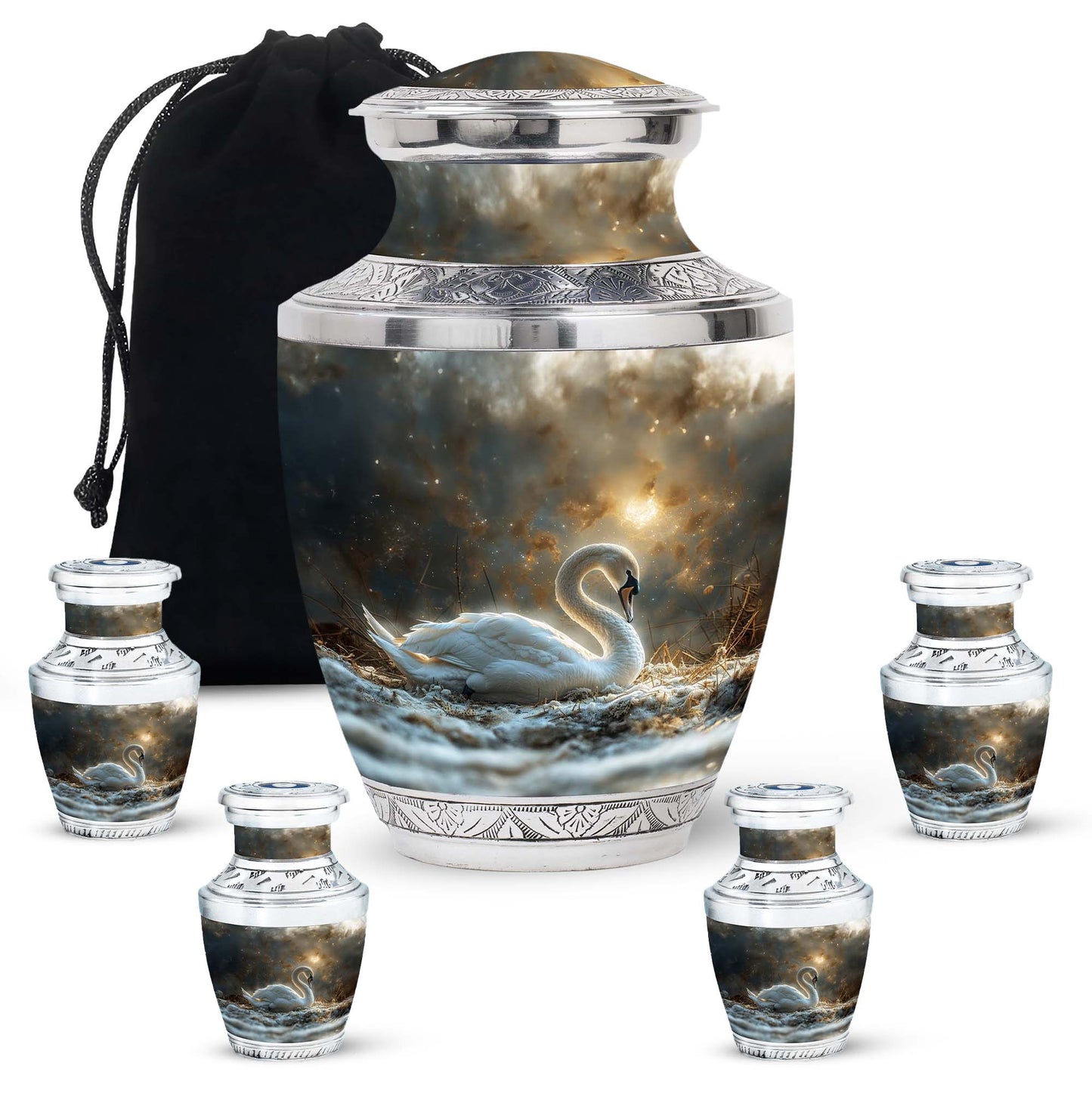 Personalized Bird Cremation Urn for Adults - 10-inch, 200 cu in - Yatskia