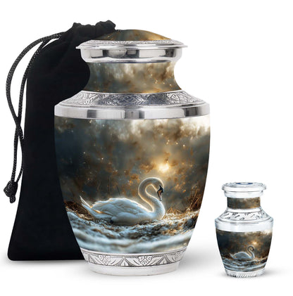 Personalized Bird Cremation Urn for Adults - 10-inch, 200 cu in - Yatskia