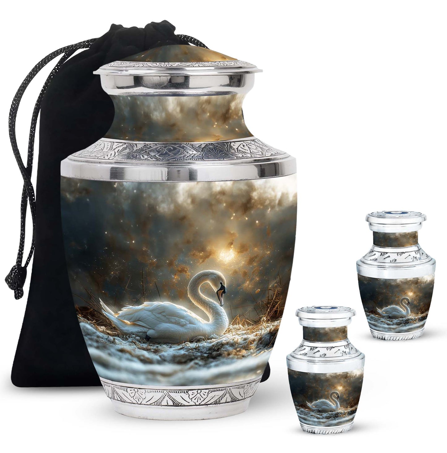 Personalized Bird Cremation Urn for Adults - 10-inch, 200 cu in - Yatskia