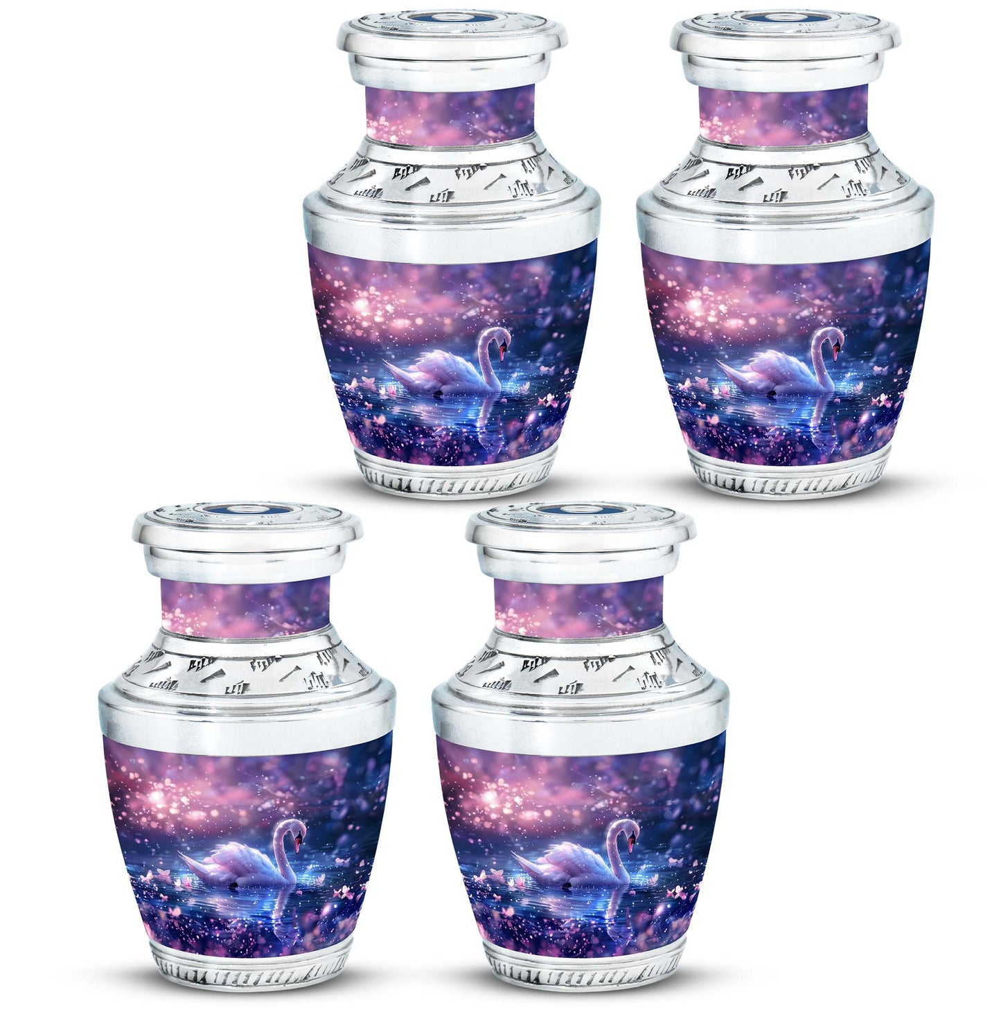 Purple Personalized Bird Cremation Urn for Human Ashes - 10-inch, 200 cu in - Yatskia