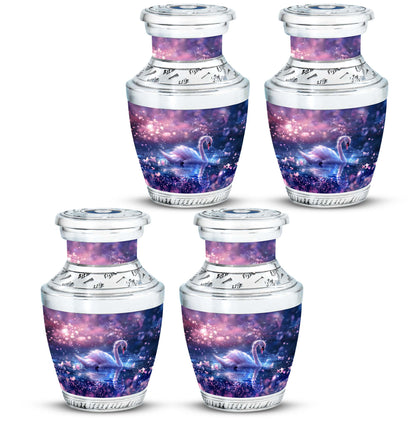 Purple Personalized Bird Cremation Urn for Human Ashes - 10-inch, 200 cu in - Yatskia