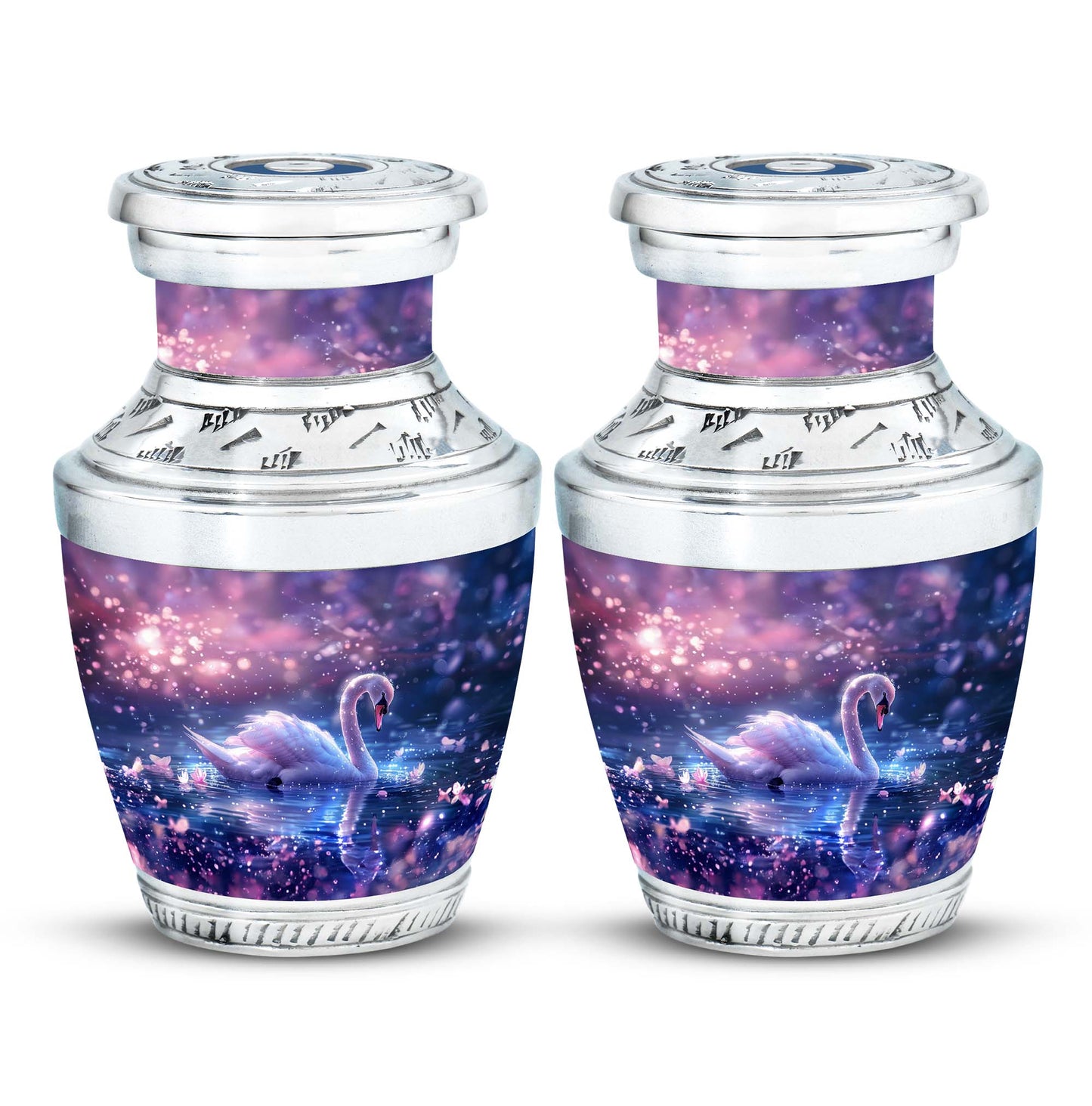 Purple Personalized Bird Cremation Urn for Human Ashes - 10-inch, 200 cu in - Yatskia