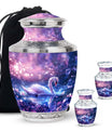 Purple Swan Cremation Urn for Human Ashes - Large Urns For Female & Male