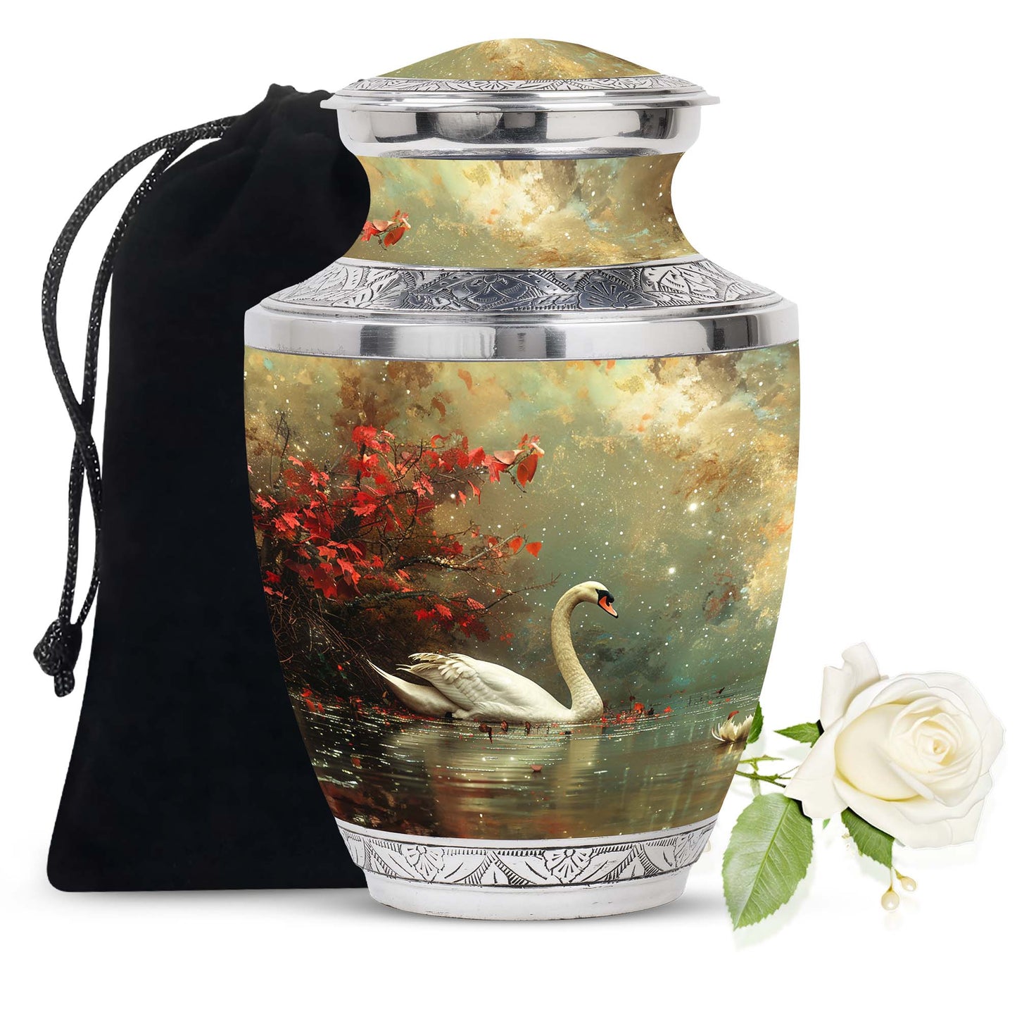 Personalized Bird Cremation Urn for Dad - 10-inch, 200 cu in - Yatskia