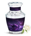 Purple Swan Cremation Urns For Human Ashes - Funeral Urns For Ashes
