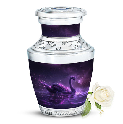 Purple Personalized Bird Cremation Urn for Human Ashes - 10-inch, 200 cu in - Yatskia
