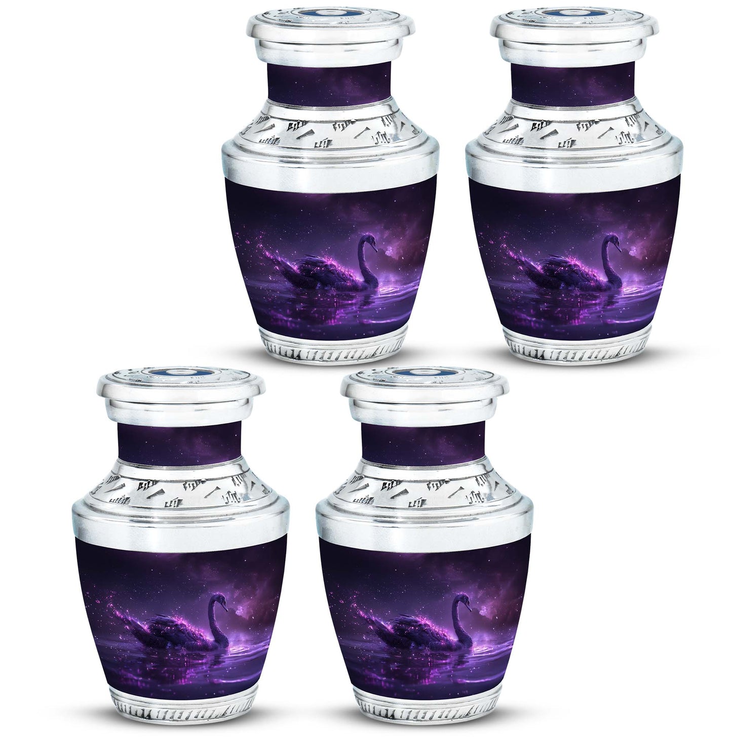 Purple Personalized Bird Cremation Urn for Human Ashes - 10-inch, 200 cu in - Yatskia