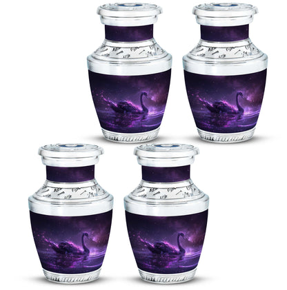 Purple Personalized Bird Cremation Urn for Human Ashes - 10-inch, 200 cu in - Yatskia
