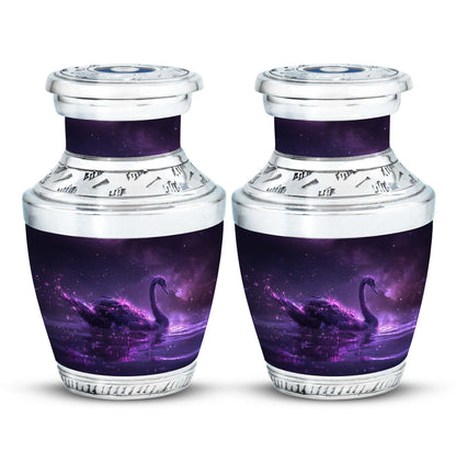 Purple Personalized Bird Cremation Urn for Human Ashes - 10-inch, 200 cu in - Yatskia