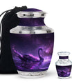 Purple Swan Cremation Urns For Human Ashes - Funeral Urns For Ashes
