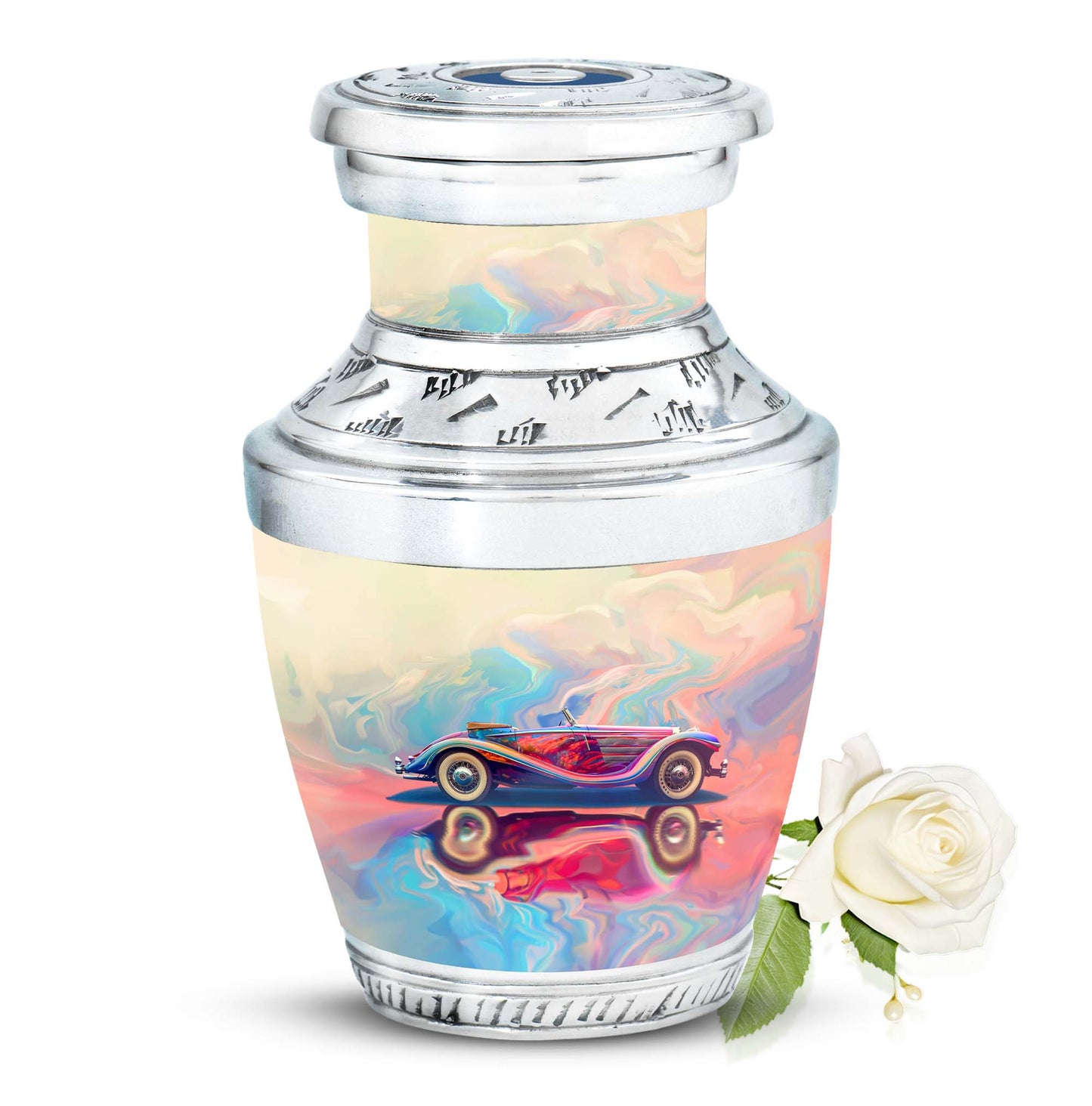 Personalized Car Cremation Urn for Human Ashes - 10-inch, 200 cu in - Yatskia