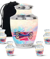 Vibrant Car Design Cremation Urn for Human Ashes - Burial Urns For Ashes