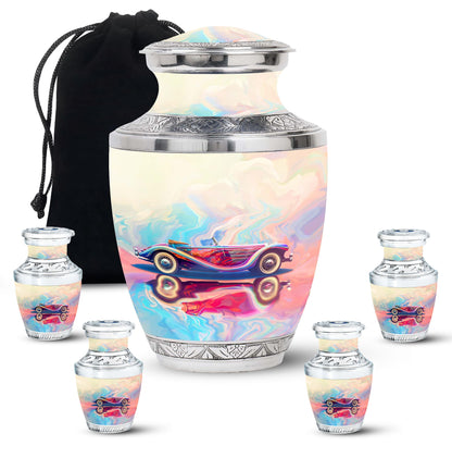Personalized Car Cremation Urn for Human Ashes - 10-inch, 200 cu in - Yatskia