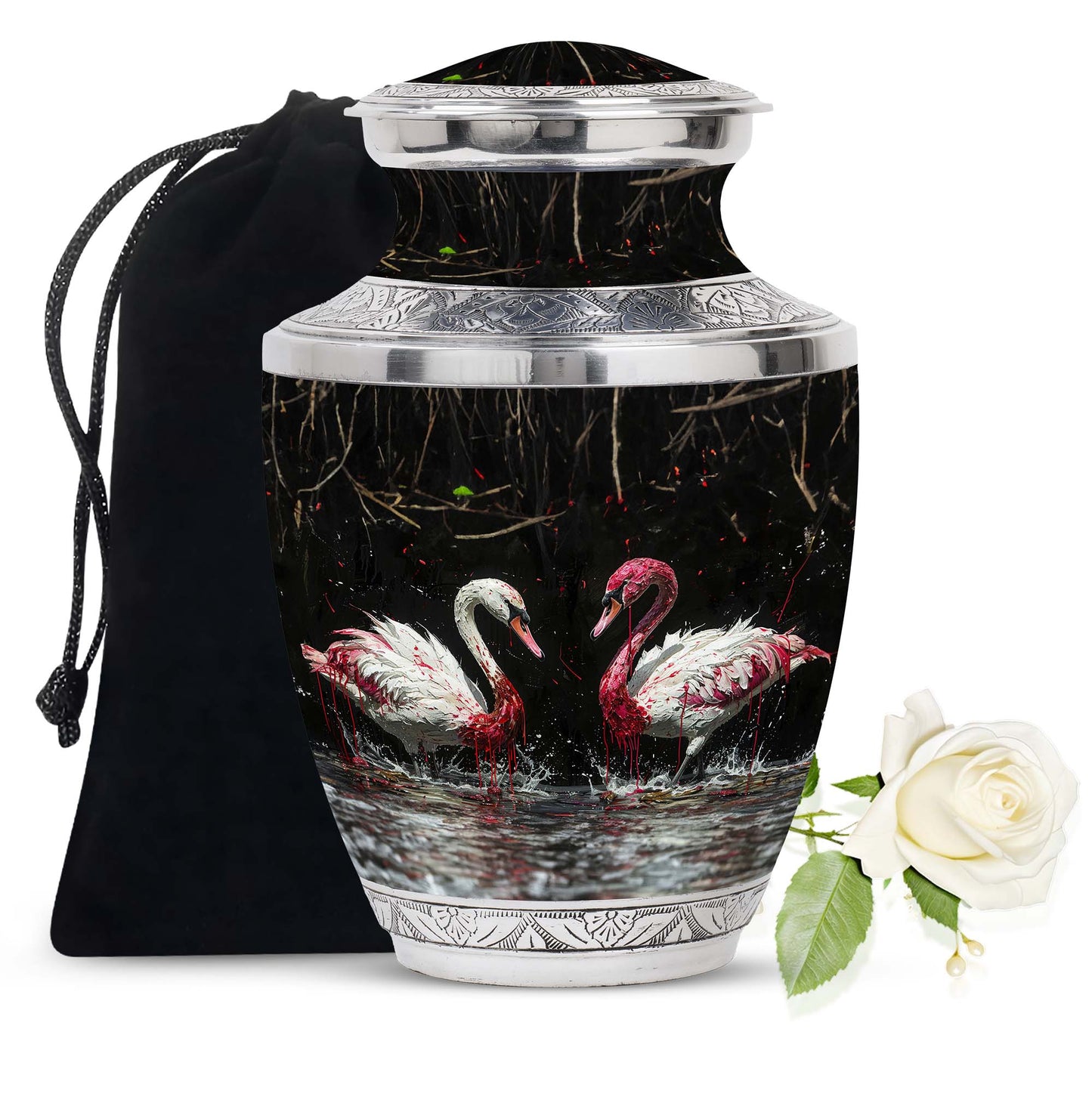 Personalized Bird Cremation Urn for Adult - 10-inch, 200 cu in - Yatskia