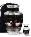 Swan Pair Cremation Urns For Human Ashes - Funeral Urns For Adult