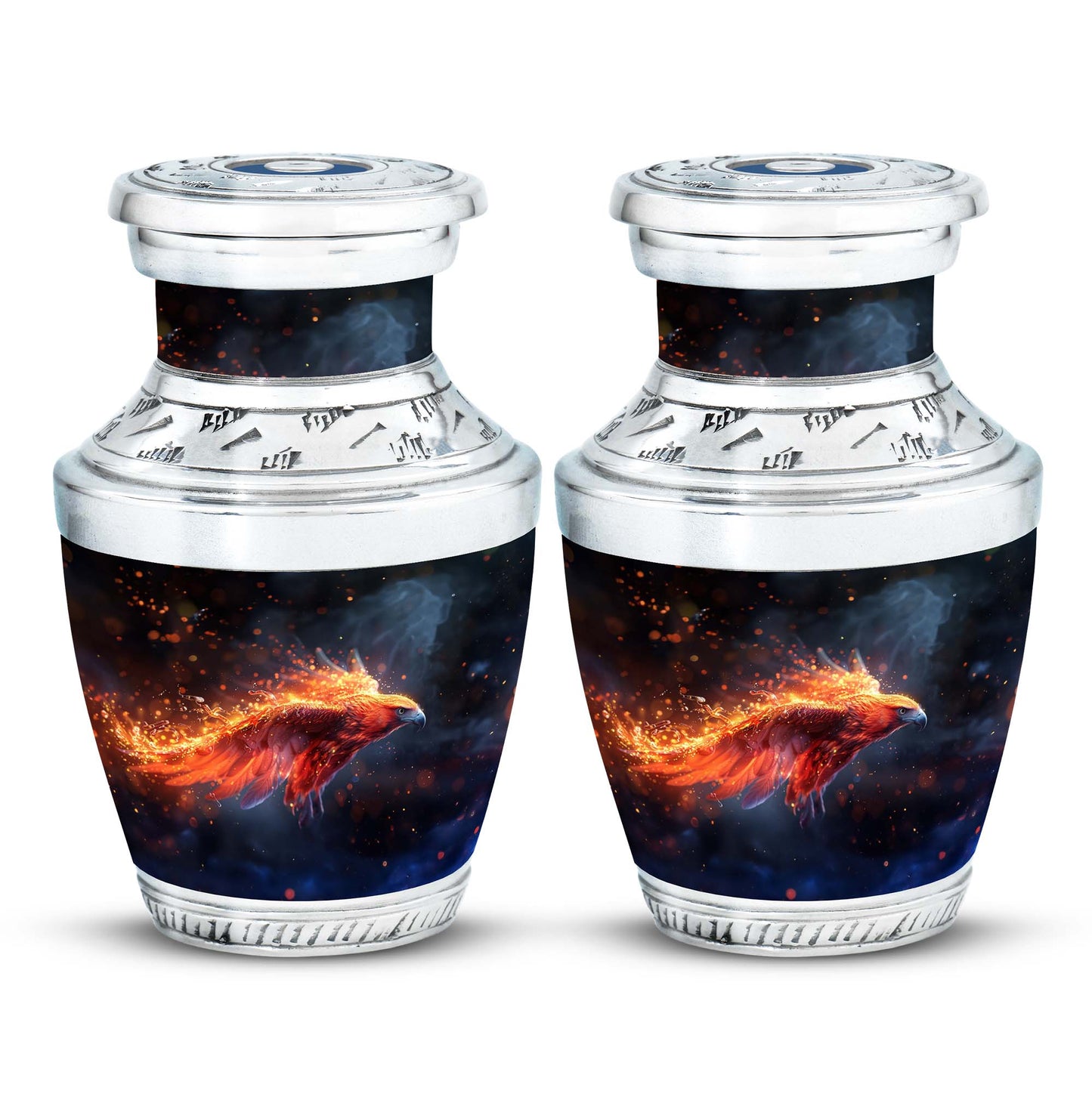 Personalized Eagle Cremation Urn for Men - 10-inch, 200 cu in - Yatskia