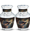 Black Raven Funeral Urn for Human Ashes - Cremations Urns For Adults