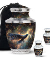 Black Raven Funeral Urn for Human Ashes - Cremations Urns For Adults