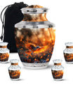 Elegant Phoenix Bird Cremation Urn - Unique Memorial Keepsake for Ashes