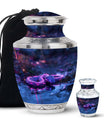 Purple Snake Cremation Urns For Human Ashes - Memorial Urn for Adults