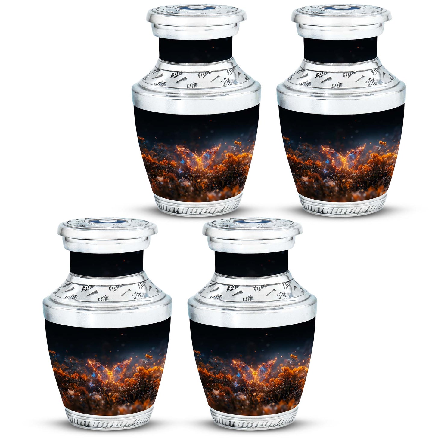 Personalized Butterfly Cremation Urn for Mom - 10-inch, 200 cu in - Yatskia