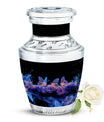 Neon Butterfly Nebula Black Urns - Butterfly Urns For Memorial
