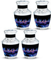 Neon Butterfly Nebula Black Urns - Butterfly Urns For Memorial