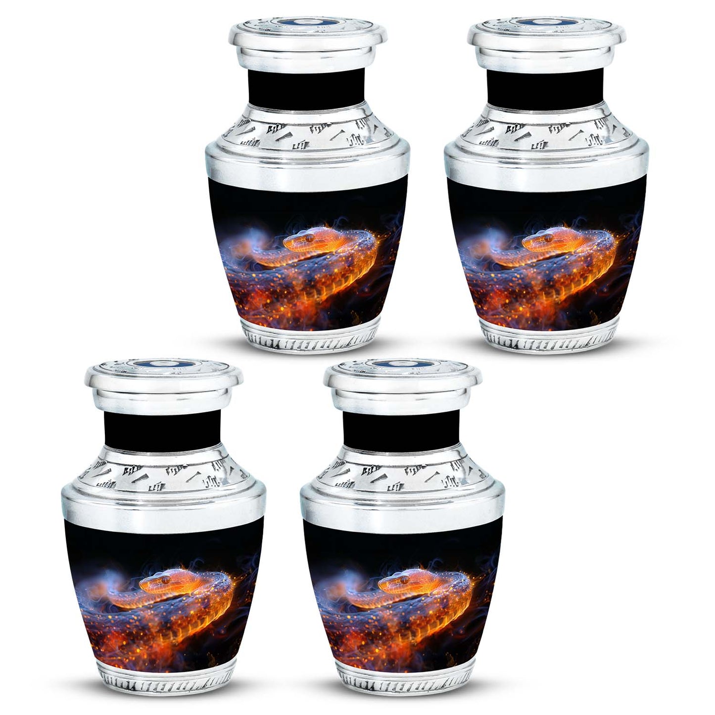 Personalized Snake Cremation Urn for Adult - 10-inch, 200 cu in - Yatskia