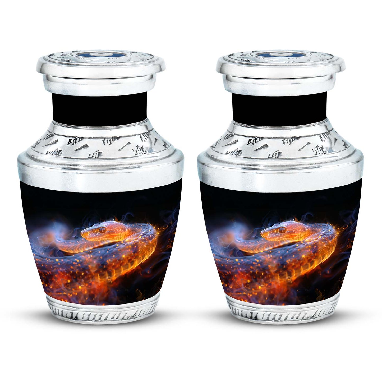 Personalized Snake Cremation Urn for Adult - 10-inch, 200 cu in - Yatskia
