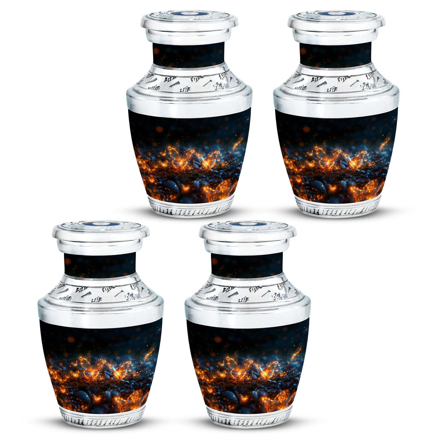 Personalized Butterfly Cremation Urn for Adult - 10-inch, 200 cu in - Yatskia