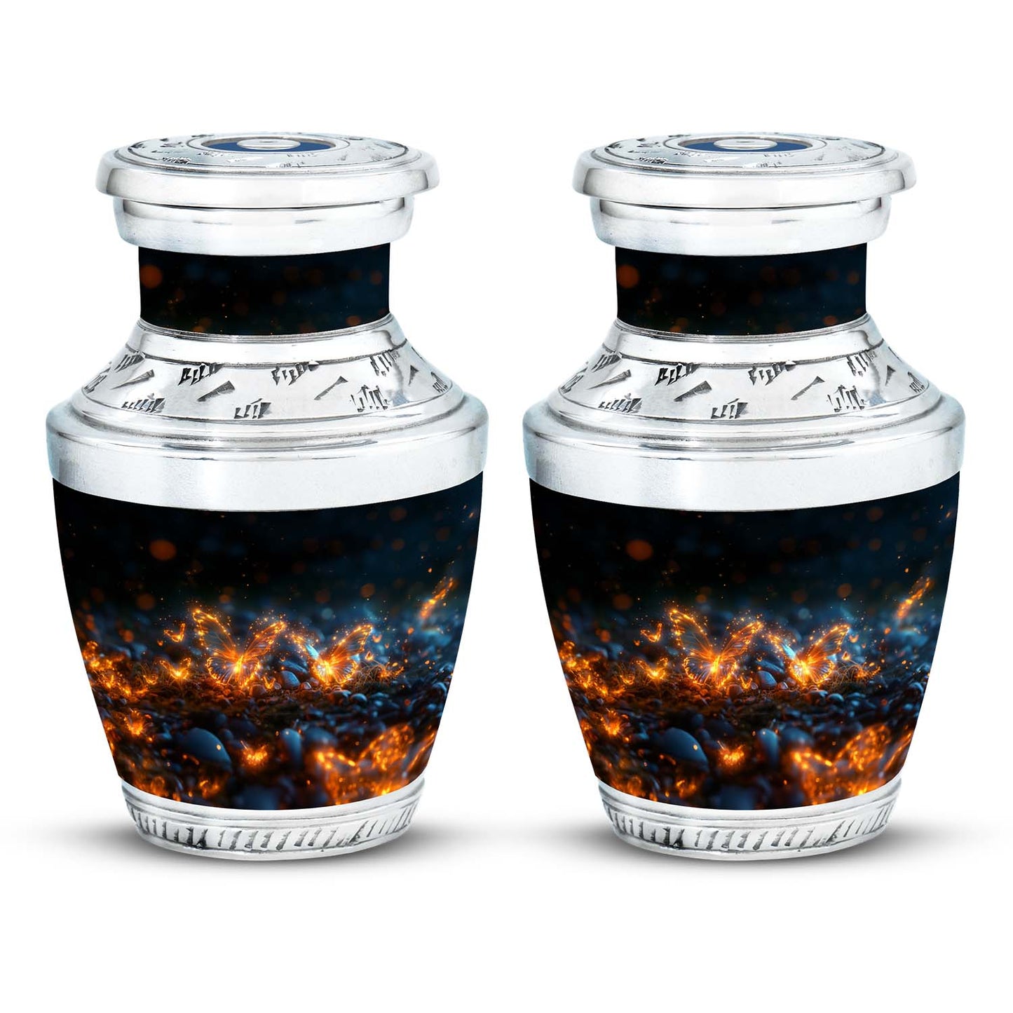 Personalized Butterfly Cremation Urn for Adult - 10-inch, 200 cu in - Yatskia