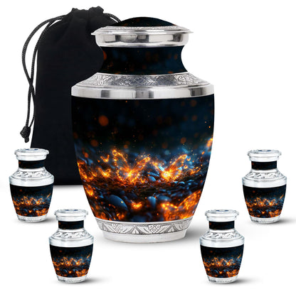 Personalized Butterfly Cremation Urn for Adult - 10-inch, 200 cu in - Yatskia