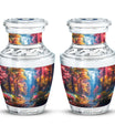 Beautiful Forest Cremation Urn - Large Decorative Urn For Human Ashes