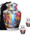 Beautiful Forest Cremation Urn - Large Decorative Urn For Human Ashes