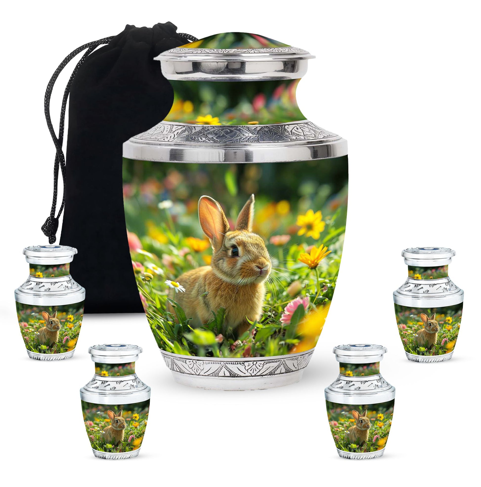 Bunny Rabbit Memorial Urn - Beautifully Designed Keepsake Urns For Pet