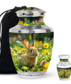 Bunny Rabbit Memorial Urn - Beautifully Designed Keepsake Urns For Pet