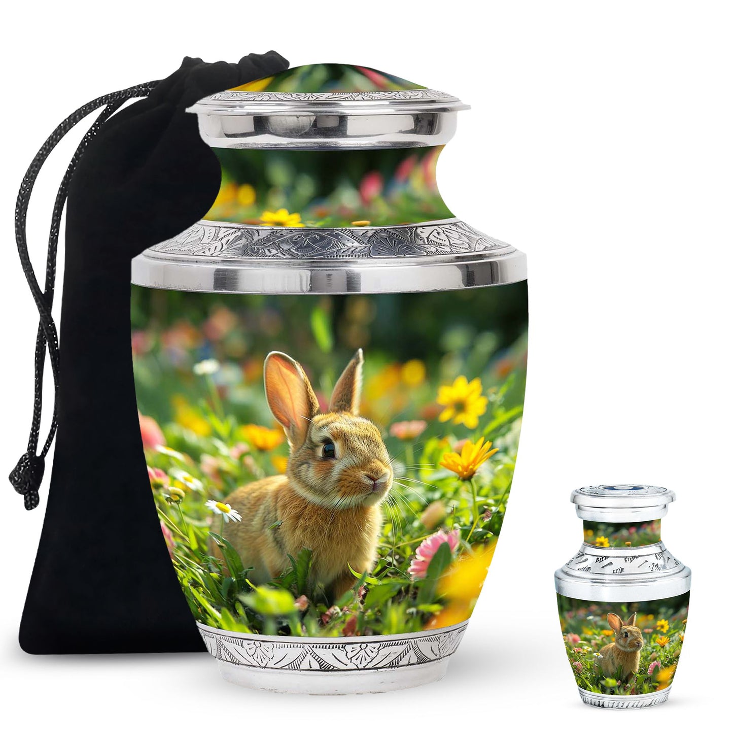 Personalized Pet Keepsake Urn for Pet Ashes - 10-inch, 200 cu in - Yatskia