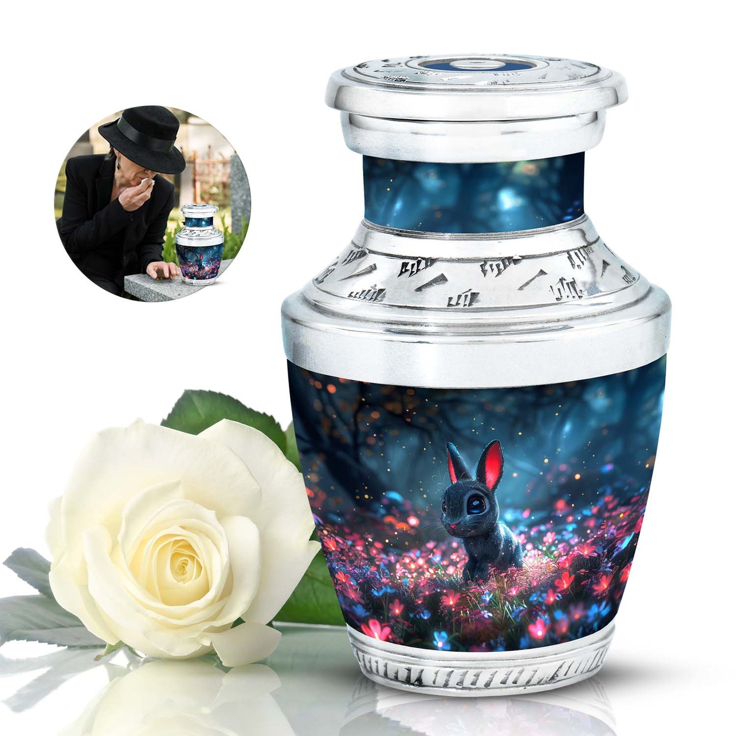Personalized Pet Cremation Urn for Pet Ashes - 10-inch, 200 cu in - Yatskia