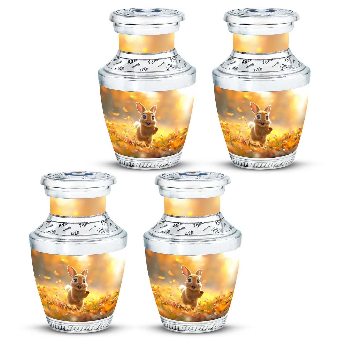 Personalized Rabbit Cremation Urn for Pet Ashes - 10-inch, 200 cu in - Yatskia