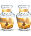 Golden Bunny Cremation Urns For Human Ashes For Mom and Dad