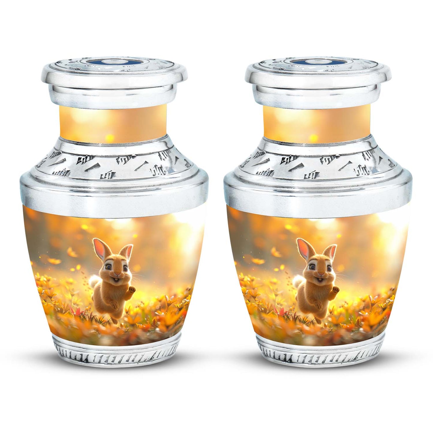 Personalized Rabbit Cremation Urn for Pet Ashes - 10-inch, 200 cu in - Yatskia