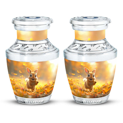 Personalized Rabbit Cremation Urn for Pet Ashes - 10-inch, 200 cu in - Yatskia