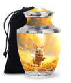 Golden Bunny Cremation Urns For Human Ashes For Mom and Dad