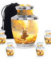 Golden Bunny Cremation Urns For Human Ashes For Mom and Dad