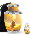 Golden Bunny Cremation Urns For Human Ashes For Mom and Dad