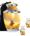 Golden Bunny Cremation Urns For Human Ashes For Mom and Dad