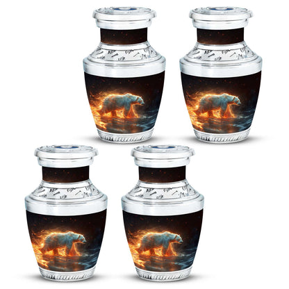 Personalized Bear Cremation Urn for Human Ashes - 10-inch, 200 cu in - Yatskia