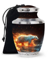 Fierce Polar Bear Urn - Bear Funeral Large Cremation Urns For Ashes